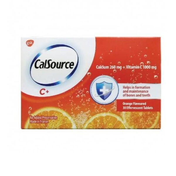 Calsource Tab Effervescent 260mg+ C Tablet - Image 2