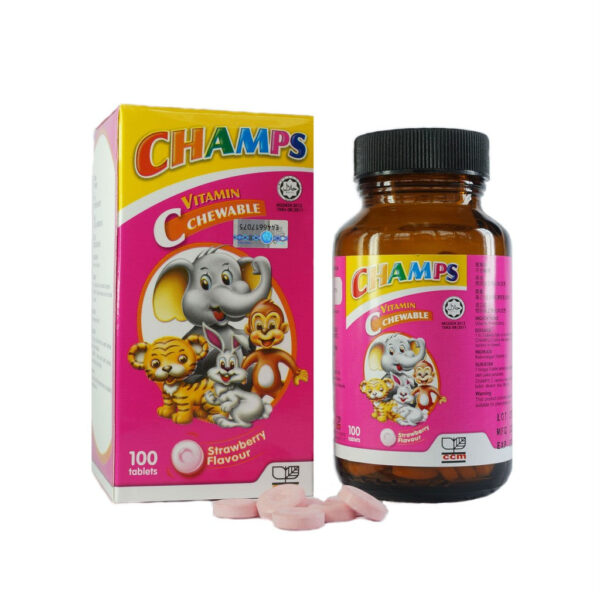 Champs Vitamin C 100mg Chewable Tablets 100s