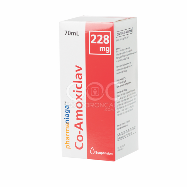 Pharmaniaga Co-Amoxiclav 228mg/5ml suspension