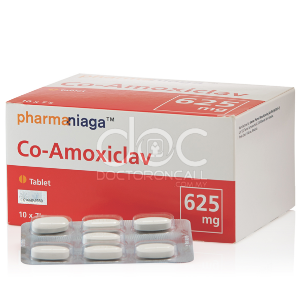 Tablet Pharmaniaga Co-Amoxiclav 625