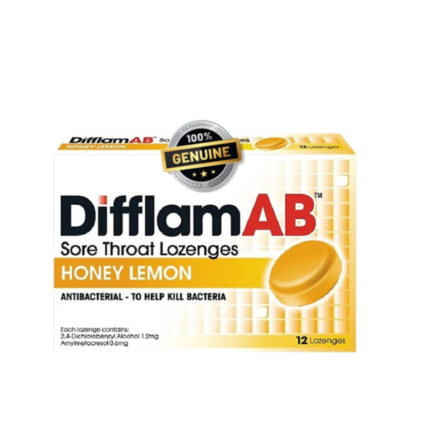 Difflam AB Sore Throat Lozenges 12s - Image 2