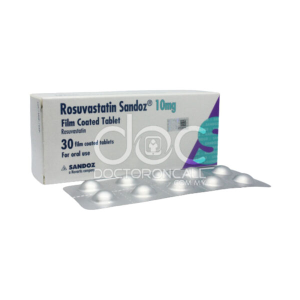 Tablet Sandoz Rosuvastatin 10mg