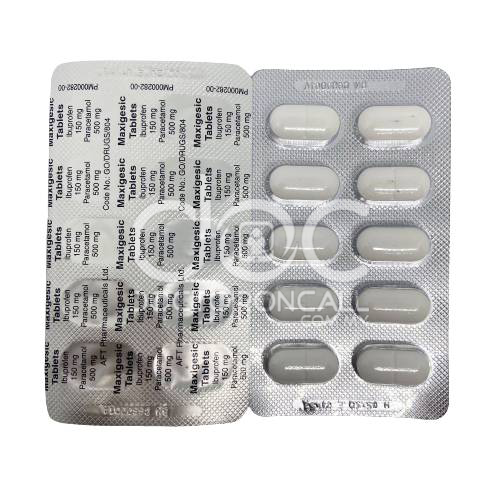 Maxigesic 500mg/150mg Tablet - Image 2