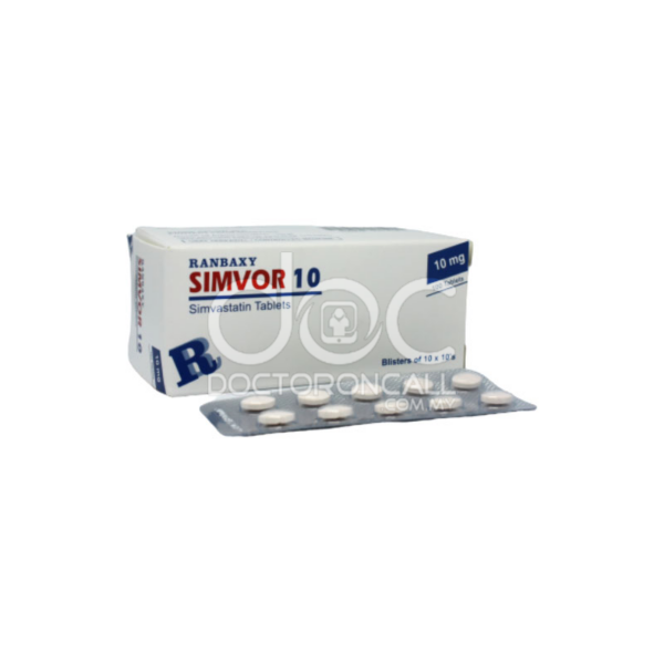 Ranbaxy Simvor 10mg Tablet