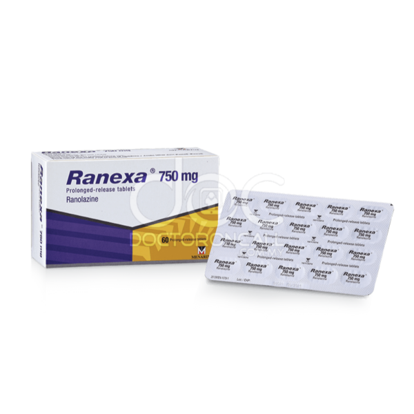 Ranexa 750mg Tablet