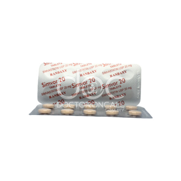 Simvor 20mg Tablet