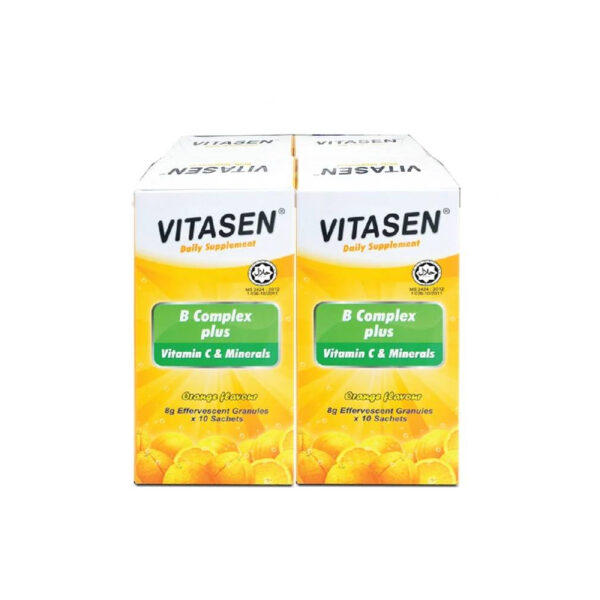 Vitasen B Complex Plus Vit C &Minerals Efferverscent Sachet - Image 2