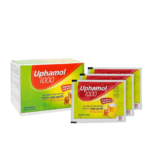 Uphamol 1000mg Cold Honey Lemon Sachet