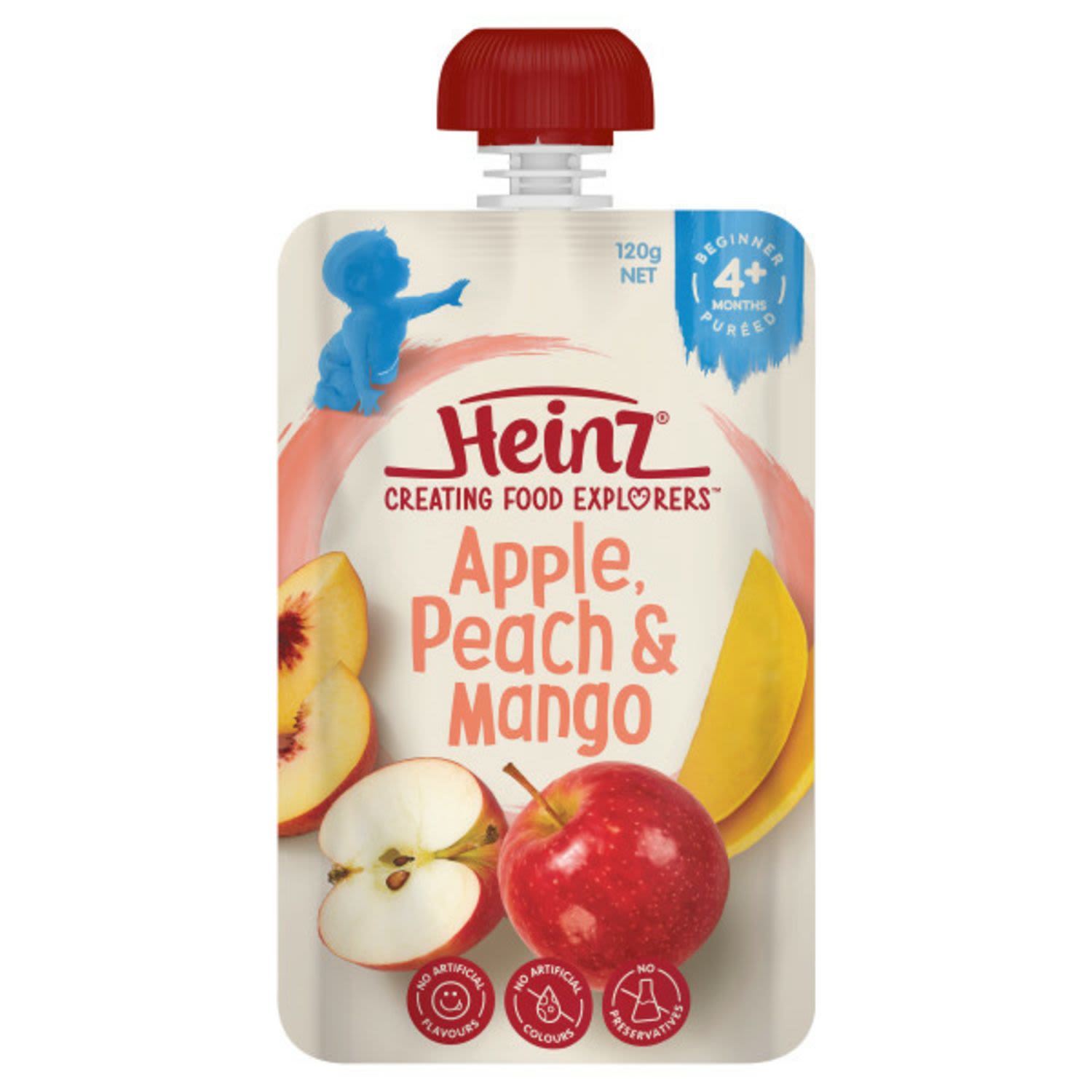 Heinz Simply Apple Peach & Mango 120g