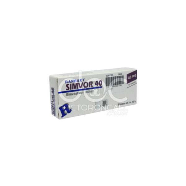 Simvor 40mg Tablet