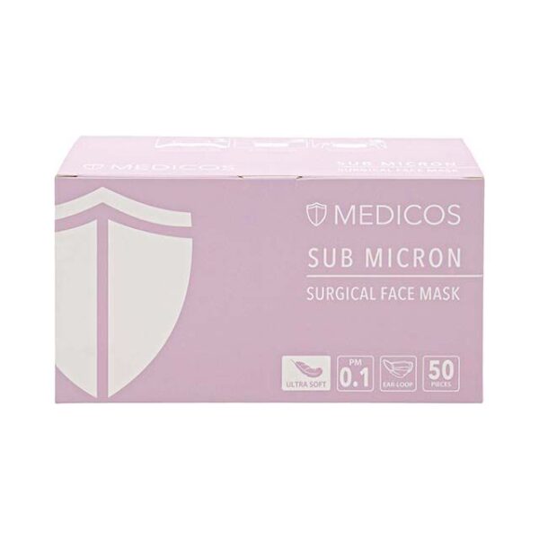 Medicos 4Ply Ultrasoft Sub Micron Surgical Face Mask 50s