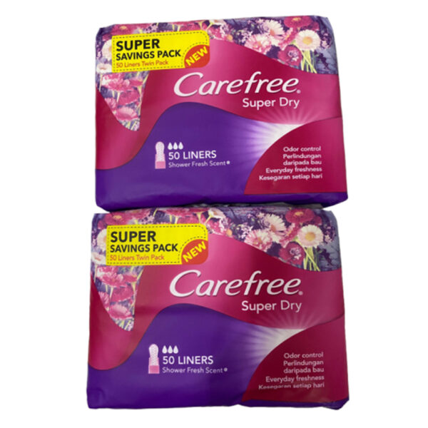 Carefree Super Dry Shower Fresh Scent Liner - Image 3