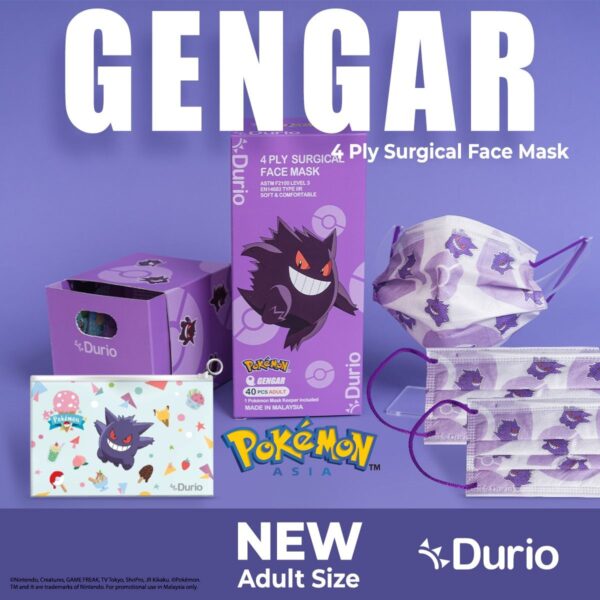 Durio 546A Pokemon Adult 4 Ply Surgical Face Mask 40s - Image 10