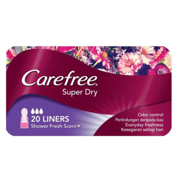 Carefree Super Dry Shower Fresh Scent Liner