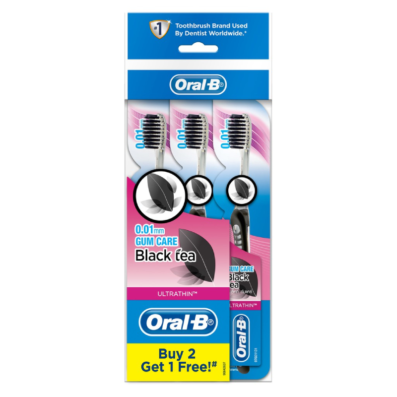 Oral B Ultra Thin Gum Care Black Tea Extra Soft Toothbrush - Image 2