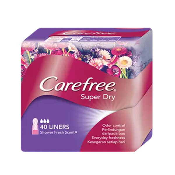 Carefree Super Dry Shower Fresh Scent Liner - Image 2