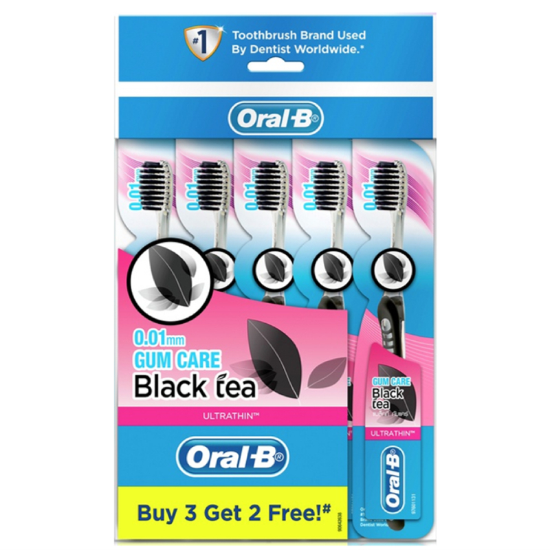 Oral B Ultra Thin Gum Care Black Tea Extra Soft Toothbrush - Image 3