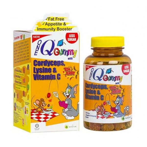 One Q Gummy with Cordyceps, Lysine & Vitamin C 60s