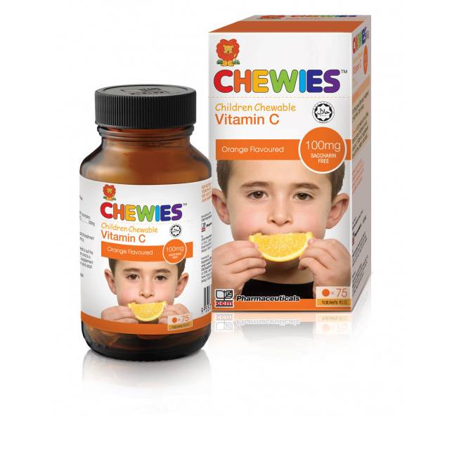 Chewies Children Vitamin C 100mg Chewable Tablet 75s