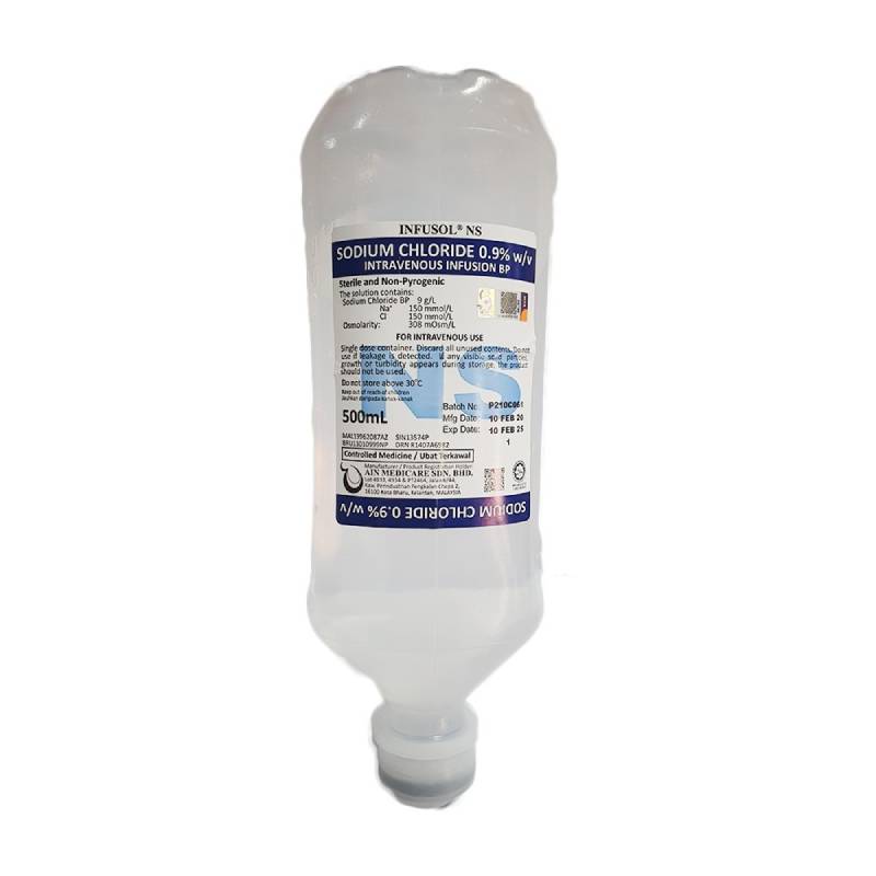 Ain Medicare Infusol NS (Sodium Chloride 0.9%) Injection BP Solution - Image 4