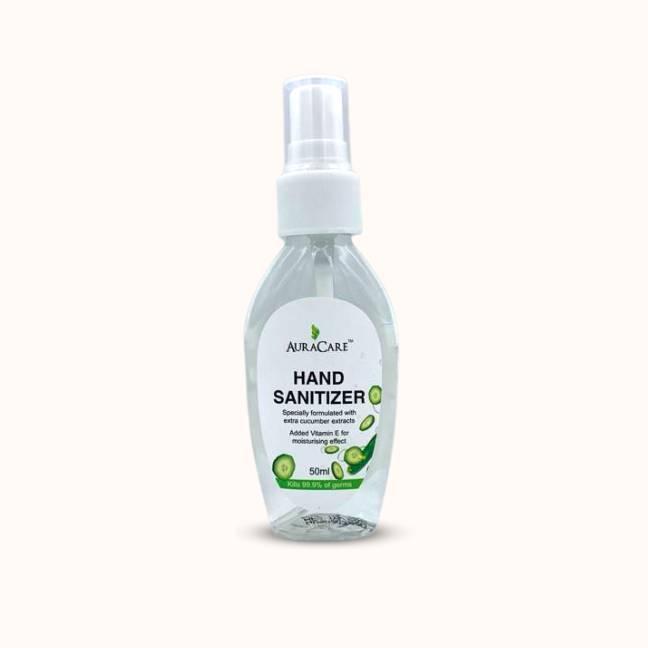 AuraCare Hand Sanitizer (with sleeve cover) 50ml - Image 2