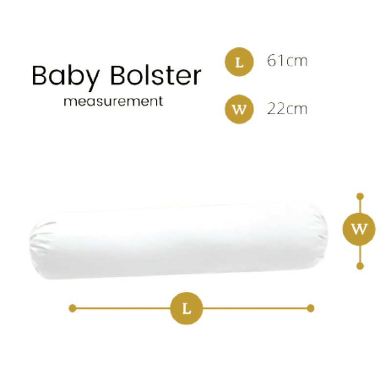 Tuya Silver Ion Infused Organic Cotton Baby Bolster Set (61cmx22cm) - Image 3