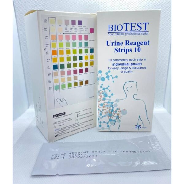 BioTest Urine Reagent Strips 10 Parameter - Image 2