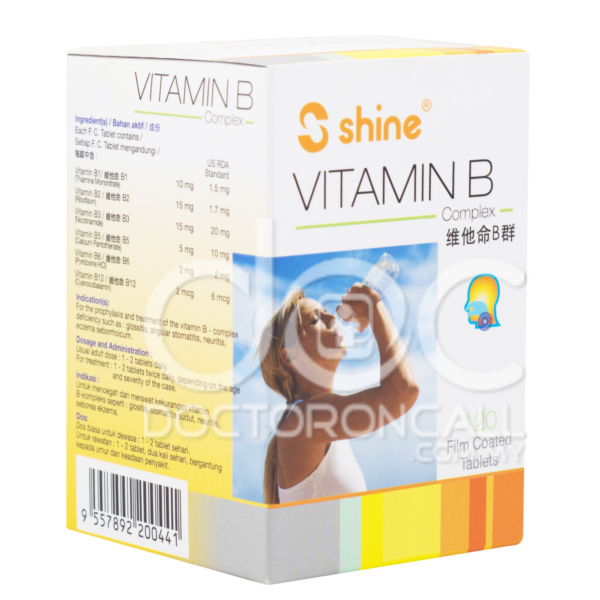 Shine Vitamin B-Complex Film Coated Tablet 120s