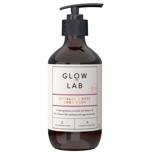 Glow Lab Body Wash Rhubarb and Rose