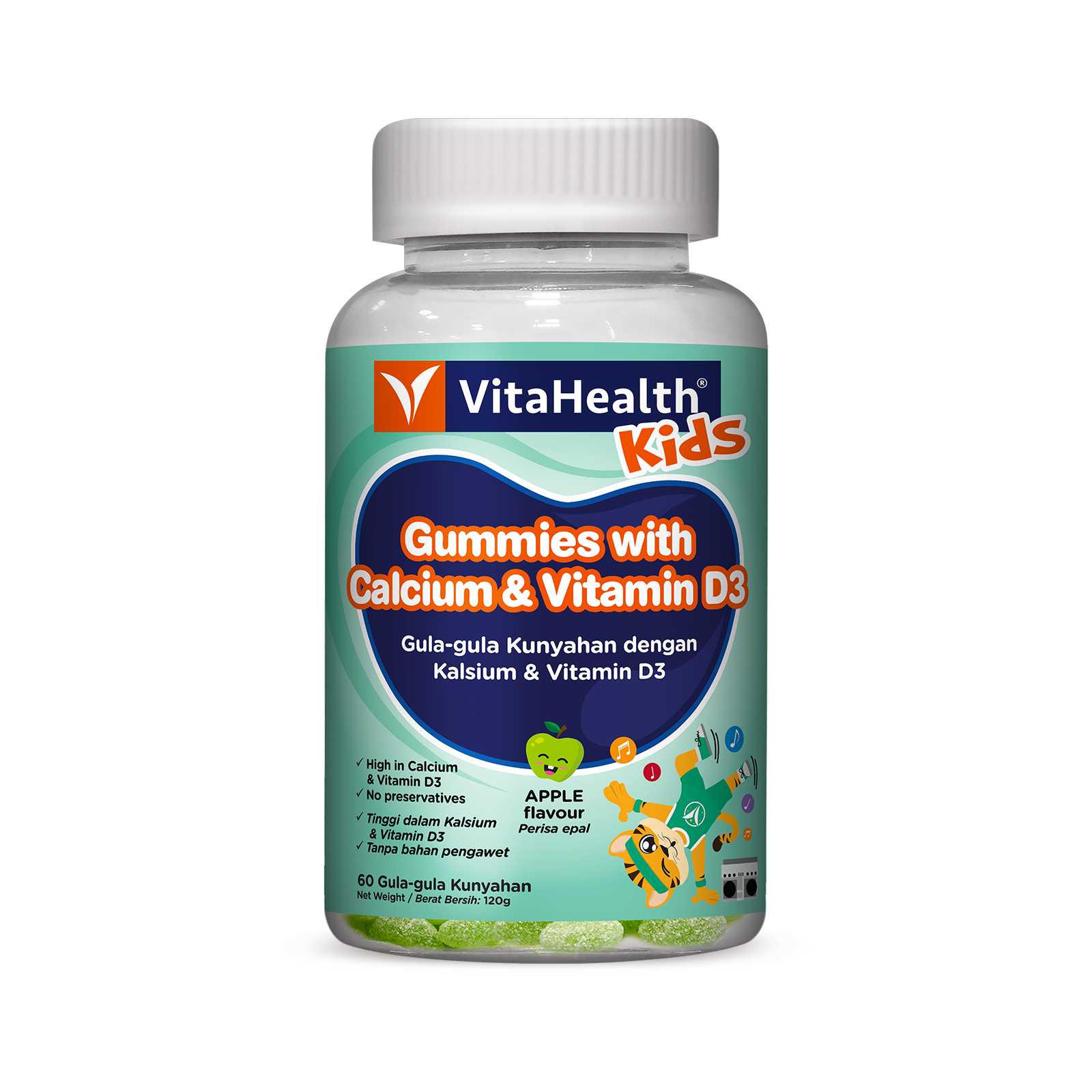 VitaHealth Kids Gummies with Calcium & Vitamin D3 Gummies 60s