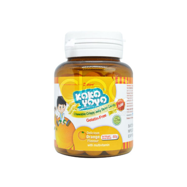 Kokoyoyo S200 Chewable Crispy Jelly Bean Candy (Orange) 80s