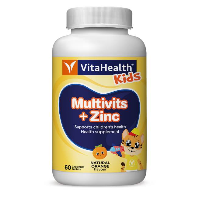 VitaHealth Kids Multivits + Zinc Chewable Tablet 60s