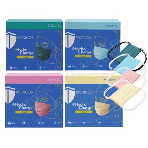 Medicos HydroCharge Surgical Face Mask (Hijab) 50s