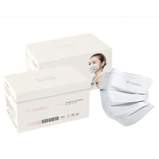 Medison 4 Ply Surgical Face Mask 50s - Image 2