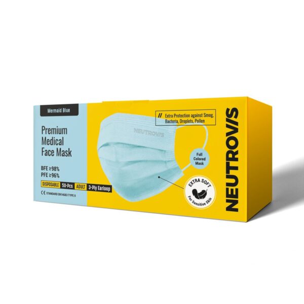Neutrovis 3Ply Premium Medical Face Mask Adult Ultrasoft 50s - Image 3