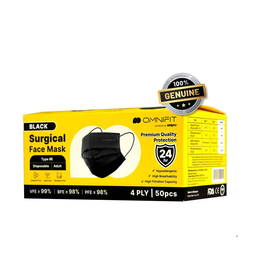 Omnifit 4 Ply Surgical Face Masks 50s - Image 2