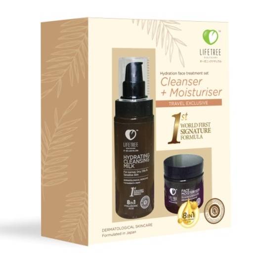 Lifetree Hydration Face Treatment Set: Hydrating Cleansing Milk + Face Moisturiser