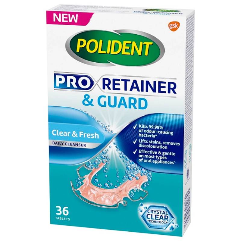 Polident Pro Retainer & Guard Cleanser Tablet - Image 2