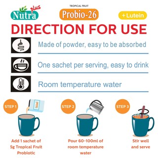 Nutraplus Probio-26 50Billion CFU + Lutein Sachet 30s FOC 10s - Image 2