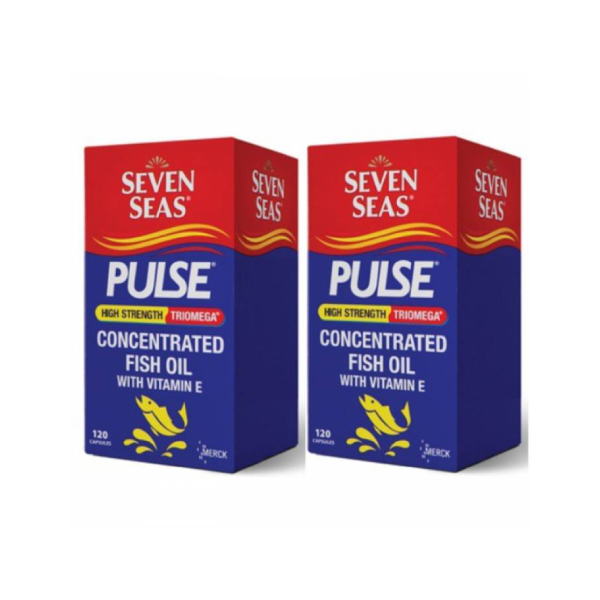 Seven Seas Pulse Triomega Pure Fish Oil 120s x2
