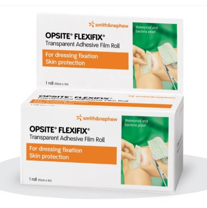Smith & Nephew Opsite Flexfix Transparent Adhesive Film Roll Dressing (10cmx1m)