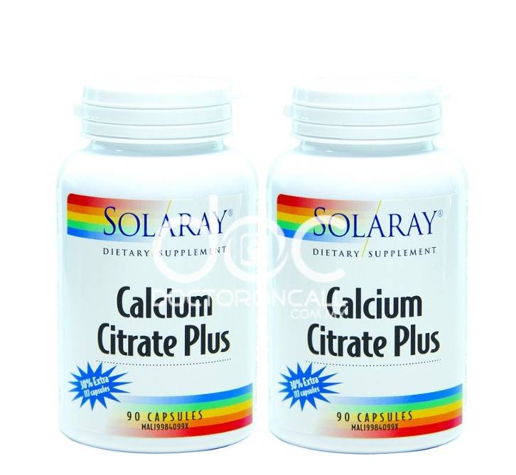 Solaray Calcium Citrate Plus Capsule 117s x2