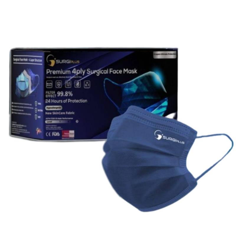 Surgiplus 4Ply Adult Surgical Face Mask 50s