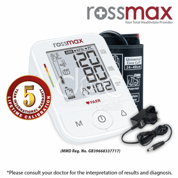 Rossmax Blood Pressure Monitor (X5) (Free Adaptor)