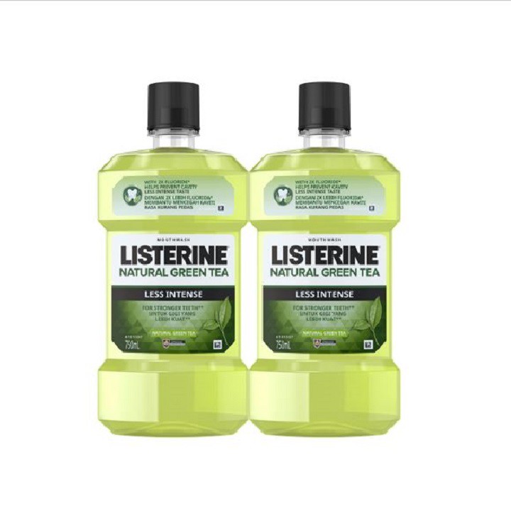 Listerine Natural Green Tea Less Intense Mouthwash - Image 4