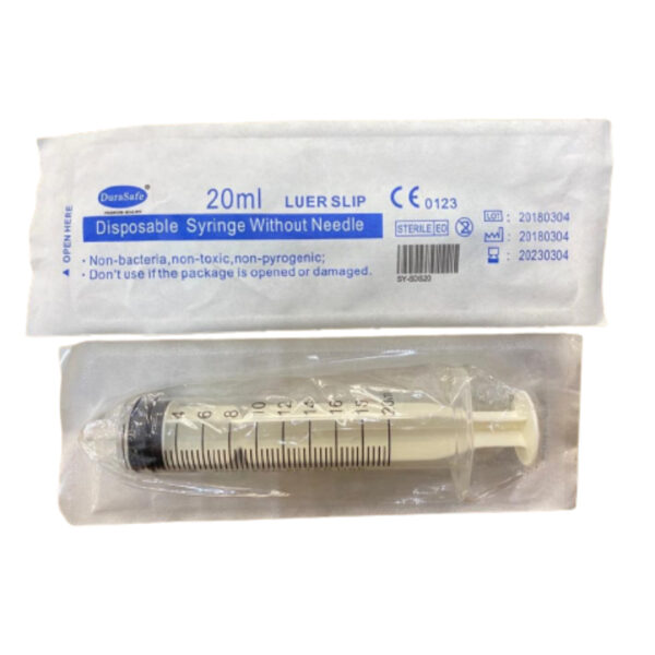 Durasafe Luer Slip 20cc Syringe - Image 2
