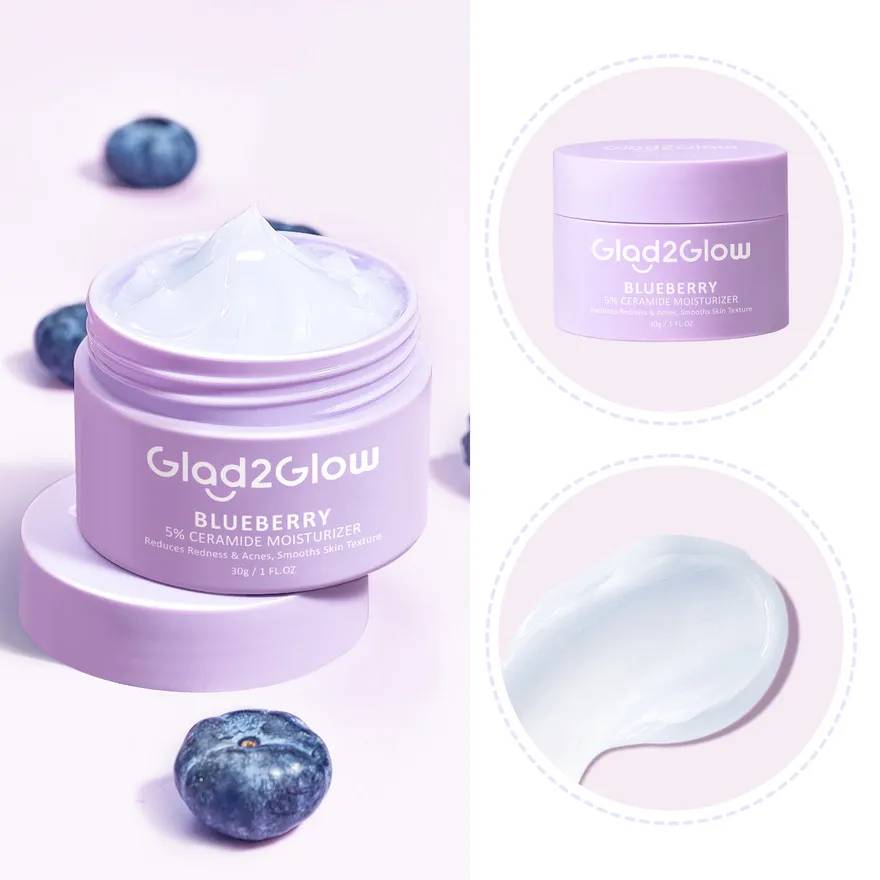 Glad2Glow Blueberry 5% Ceramide Barrier Repair Moisturizer - Image 2