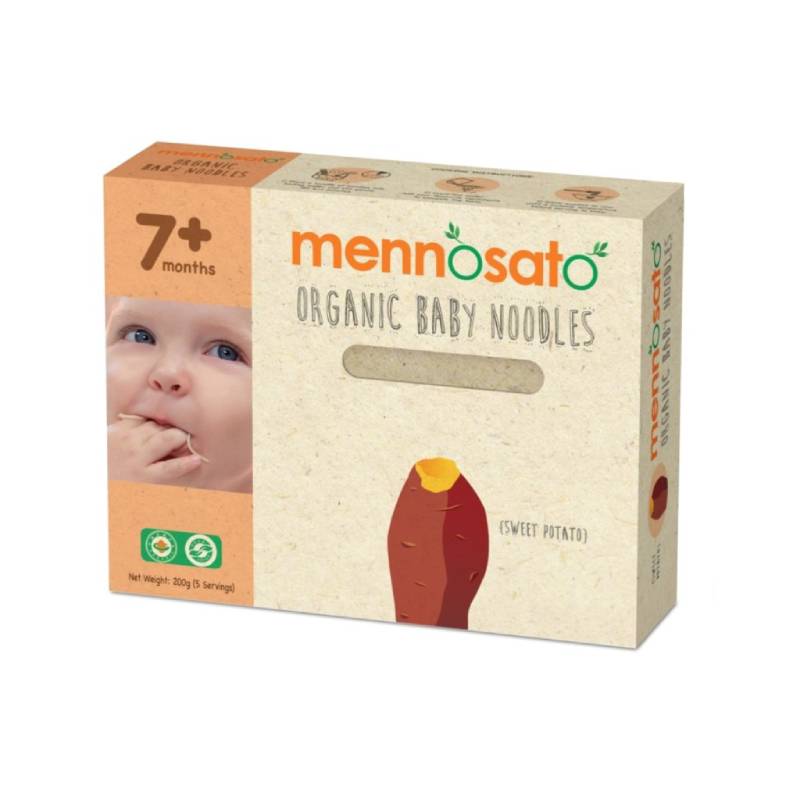 Mennosato Organic Sweet Potato Baby Noodle