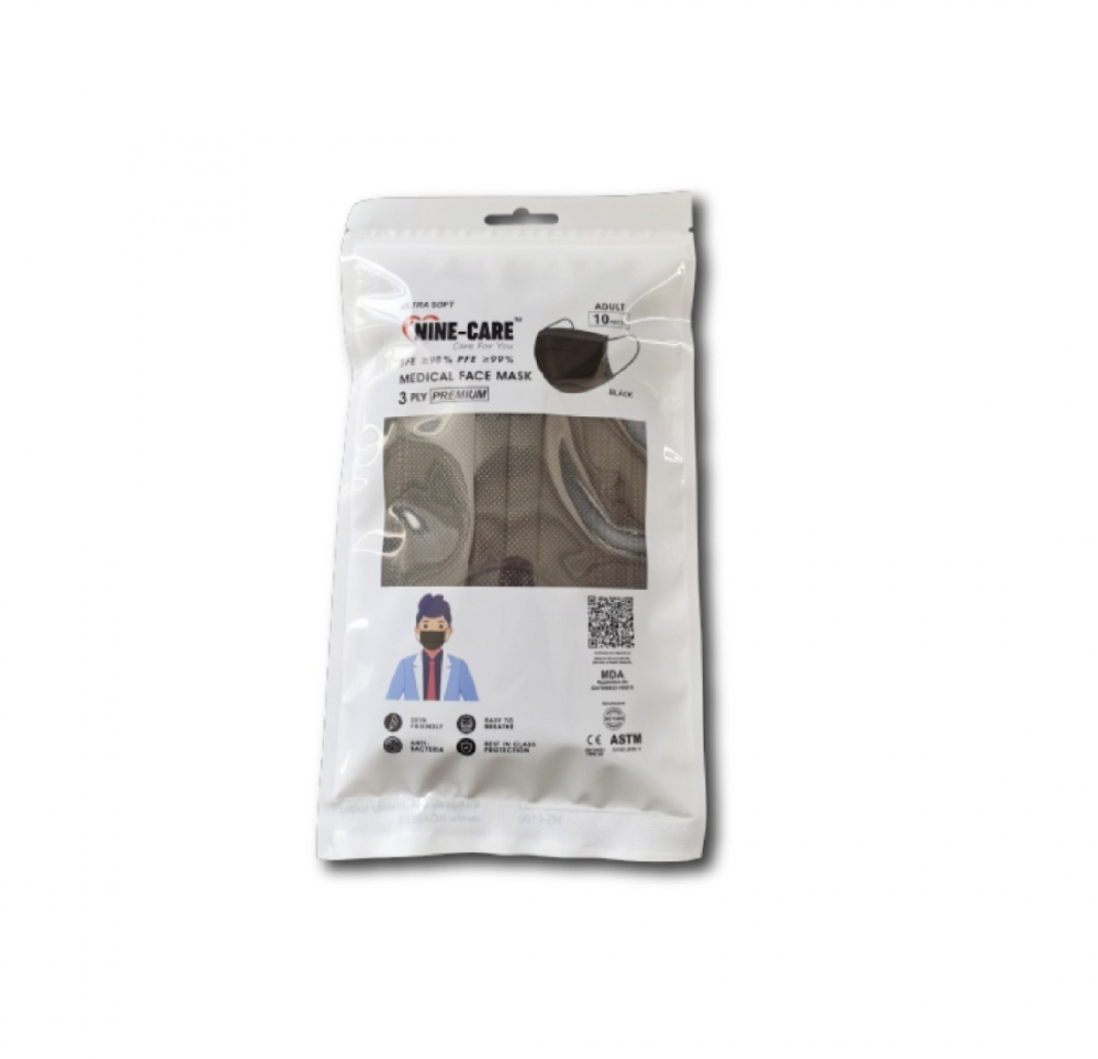Nine Care 3Ply Face Mask Adult 10s - Image 6