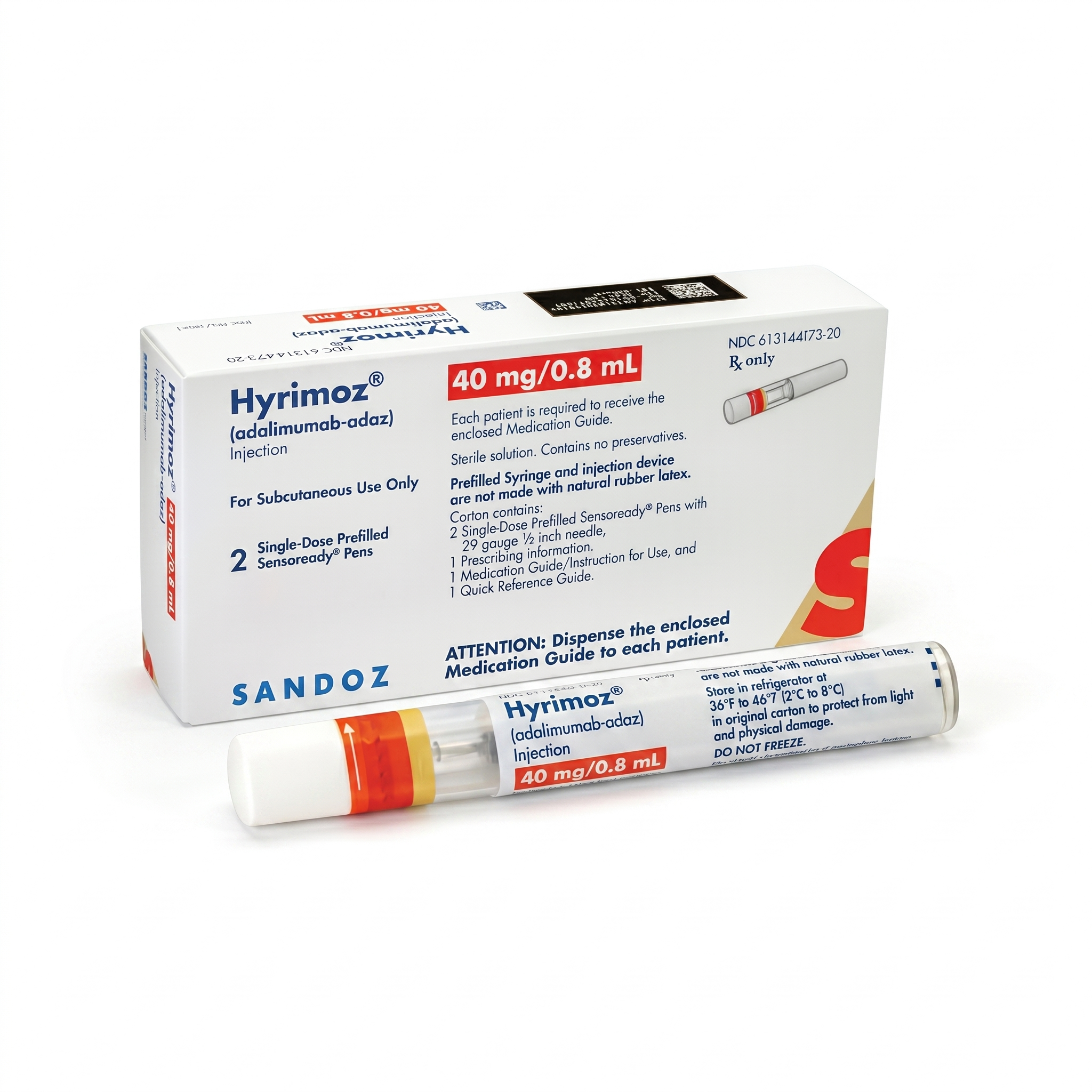 Hyrimoz 40mg/0.8ml Injection In Pre-Filled Syringe